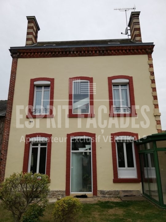 Ravalement façades d'une maison à Alençon, 61000, Orne