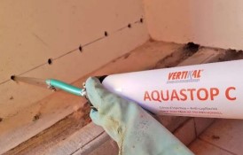 Application de produit Aquastop C par un façadier Esprit Façades.